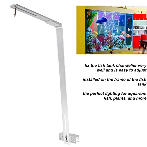 Adjustable Aluminum Alloy Aquarium Light with Mount, Fish Tank Drop Lamp Arm for Installing Fixtures and Fixing Lamps on Aquatic Breeding Containers