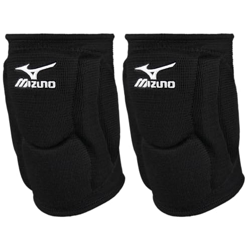Mizuno Elite 9 SL2 Volleyball Kneepad, Black, Large - color: Black, size: Large