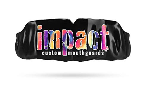 Impact Mouthguard Boxing, MMA, Muay Thai Sports Mouthguards for Youth Adults, Professional Custom-Fit, Impact Logo Tie Dye Black - color: Impact Logo Tie Dye Black