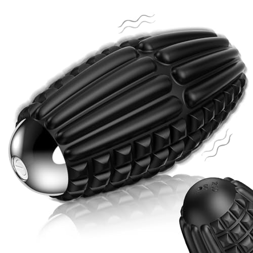 Vibrating Massage Ball, Silicone Myofascial Massage Ball, Deep Tissue Roller for Back, Neck, Feet & Legs, Relieves Plantar Fasciitis, Portable Trigger Point Release Electric Massage Ball - color: Black