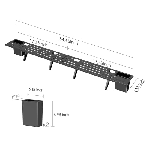 Adjustable Steel TV Top Shelf, Floating TV Stand, Universal Monitor Shelf for Soundbar, Game Console, Cable Box, Router Shelves (34.65 x 4.33 inch) - style: 34.65 x 4.33 inch