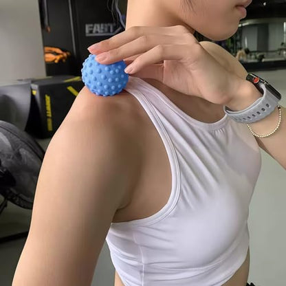 NGT new guide steps Fascia Ball, Suitable for Relaxing Muscles, Restoring Fascia, and Improving Body Condition for All Parts of the Body. (Blue) - color: Blue