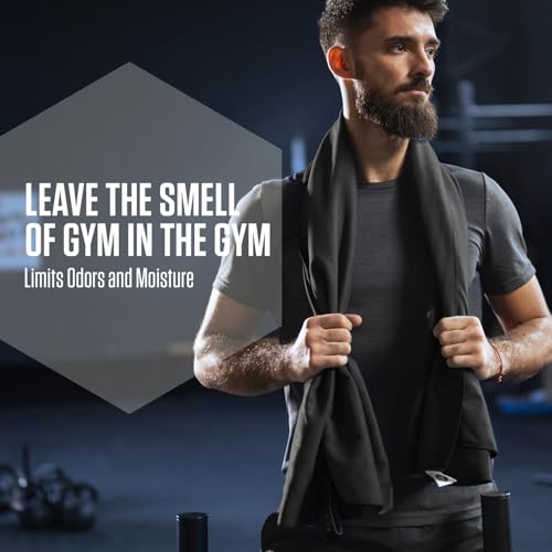 VENTURE 4TH Quick Dry Microfiber Towel for Camping & Gym - Black Large - color: Black, size: 60.00" x 31.50"