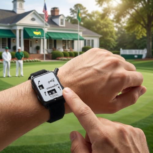 Sosoport Golf Wrist Score Counter Square Scorekeeper with Strap