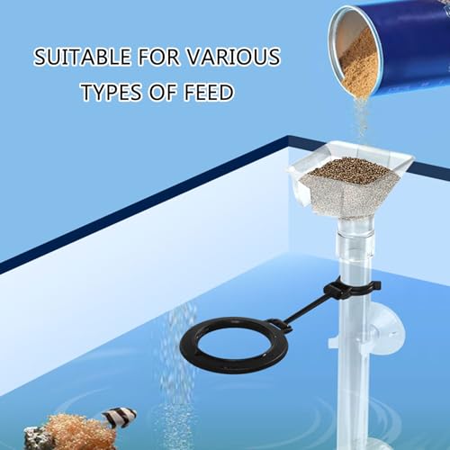 Feeder Acrylic Shrimp Feeders Tube Dish Set Highly Transparents Acrylic Aquariums Feeders for Home Aquariums - size: 245-410mm