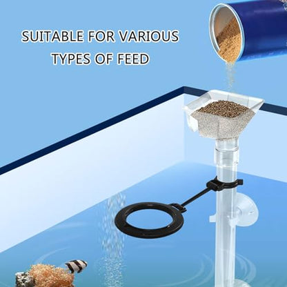 Feeder Acrylic Shrimp Feeders Tube Dish Set Highly Transparents Acrylic Aquariums Feeders for Home Aquariums - size: 135-245mm