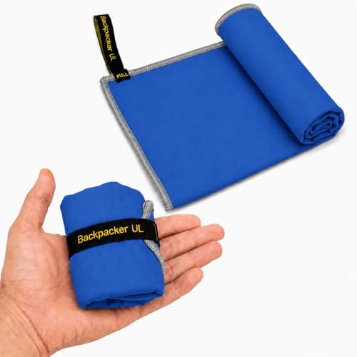 Backpacking Ultralight Quick Dry Microfiber Soft Fast Drying Hand and Face Towel Wash Cloth Camping Yoga Hiking Active Lifestyle Small (Blue, Small) - color: Blue, size: Small