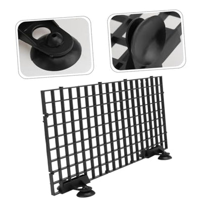 Cabilock Aquarium Fish Tank Divider Board 10pcs Black Plastic Grid Partition for Fish Tank Isolation and Bottom Filter Suitable for Breeding and Aquarium Separation