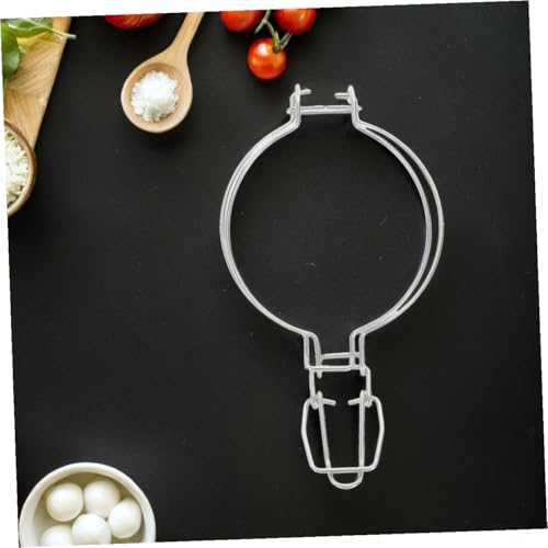 Tofficu 2pcs Stainless Steel Spring Sealing Clips for Glass Jars 93mm Wire Buckles Food Preservation Airtight Seal for Kitchen Canning and Storage