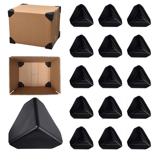 200 Pcs Shipping Box Corner Protectors, Plastic Heavy Duty Packaging Edge Protectors, Reinforcement Corner Guards for Boxes, Cartons and Panel Packaging, 2"x2"x2" - size: 2"x2"x2"