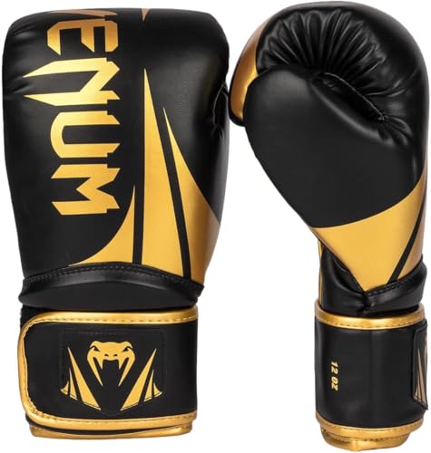Venum Challenger Boxing Gloves - color: Black/Gold, size: 16-Ounce, style: Challenger 2.5