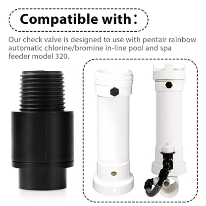 R172248 Check Valve Replacement Fits for Pentair Rainbow Automatic Chlorine/Bromine in-Line Pool and Spa Feeder Model 320
