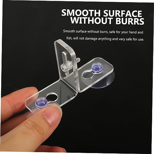 4 Sets Fish Tank Divider Clips Aquarium Separation Board with Suction Cups Insulation Divider for Mixed Breeding Easy Installation Transparent Design
