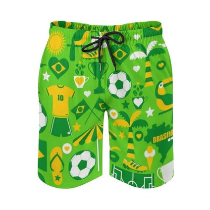 Mens Trunks Breathable Quick Dry Mesh Lining Holiday Party Beach Board Shorts - color: Style-19, size: XX-Large