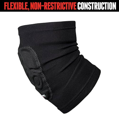 Triple Eight Covert Elbow Pads – Ideal for Roller Skating, Biking, BMX, and Skateboarding - color: Black, size: Medium
