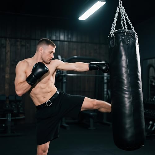 Heavy Bag Hanger for Ceiling - 360° Swivel Stainless Steel Punching Bag Mount, Wood Beam Holder for Boxing Bag, MMA Sandbag, Speed Bag, Aerial Yoga Swing, Gymnastic Rings & Hammock - color: 24" S/S Chain with Connectors
