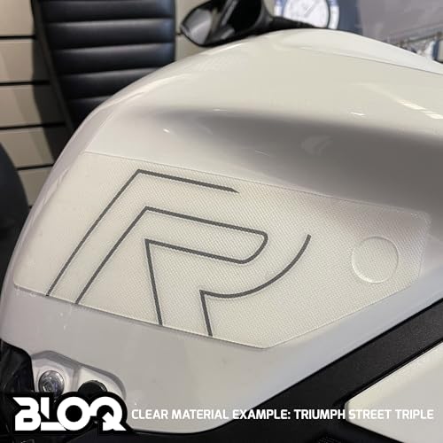 BLOQ Motorcycle Tank Grips compatible with CFMOTO 700CL-X (2021-) PREMIUM - CLEAR