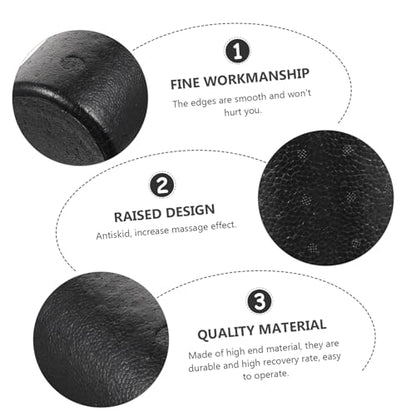 Yoga Massage Roller for Neck and Leg, Epp Black Foam Roller