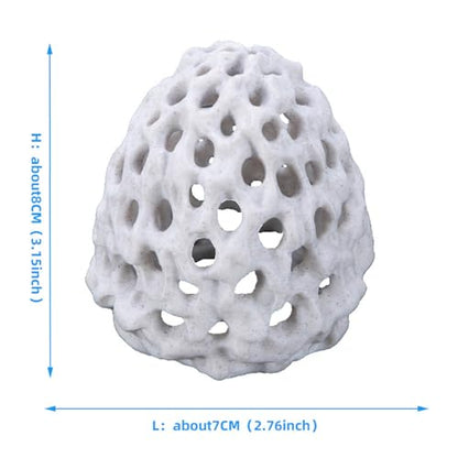 Shrimp Cave, Fish Tank Rocks with Suction Cup, Hollow & Multifunctional Fish Tank Accessories, Simulation Aquarium Decor for Home, Decoration