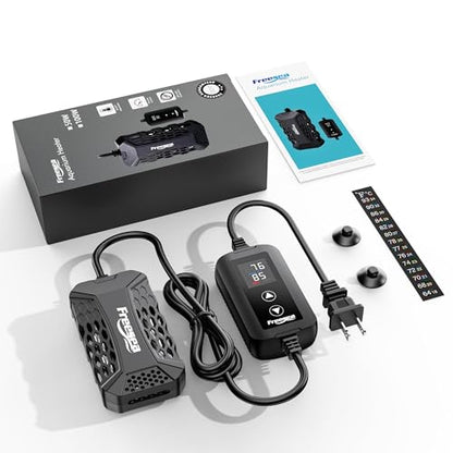 Aquarium Fish Tank Heater: 50W Small Submersible Aquarium Heaters with Adjustable Digital LED Controller Leaving Water Automatic Stop Heating for 5-10 Gallon Betta Turtle Freshwater Saltwater - size: 50W(5-15gallon)