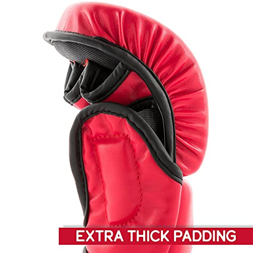 UFC 8oz MMA Sparring Gloves - color: Red, size: Small-Medium