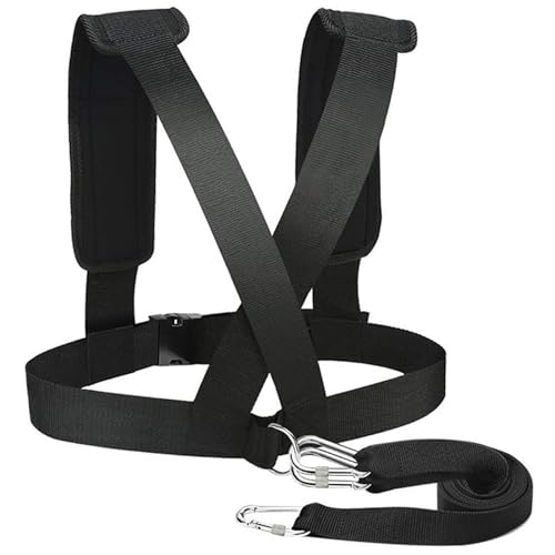 Weight Sled, Nylon Sled Harness Tire Pulling Harness Speed Training Equipment Pull Strap for Sprint Running and Football, Basketball, Soccer Workout Equipment Speed Training