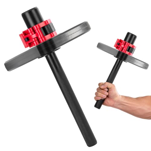 Wrist and Forearm Strengthener, Plate Loaded Trainer for 2-Inch Plates | Compatible weight discs provide varied resistance during hand, arm, grip, plus upper-body workouts. - color: A1