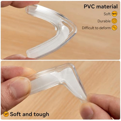 4pcs Corner Protectors, Corner Guards to Cover Sharp Furniture | Corner Guards Bumpers to Prevent Collision, Anti-Collision Pads, Suitable for Table, Cabinet, and Window Corner