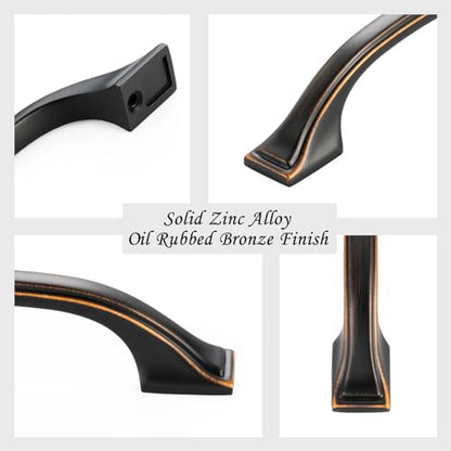 20 Pack 3 Inch Oil Rubbed Bronze Cabinet Pulls Brushed Bronze Cabinet Handles Bronze Kitchen Hardware for Cabinets Drawer Dresser ZP2409 Cupboard Bedroom Closet Bathroom Vanity - color: Oil Rubbed Bronze, size: 3" Hole Centers-20 Pcs