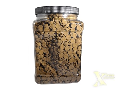 Xtreme Scrapers Wafers - Premium 14mm Fast-Sinking Fish Food – Nutrient & Cellulose Rich Ideal for Nocturnal Feeders, Catfish, Plecostomus Species, and Loaches – USA Farm Grown (35oz) - size: 2.19 Pound (Pack of 1)