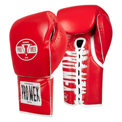 Title Boxing Pro Mex Professional Edge Lace Training/Sparring Boxing Gloves - color: Red, size: 14 oz