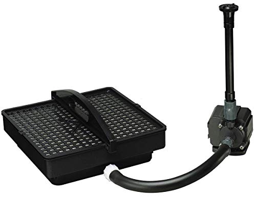 Danner Manufacturing, Inc. Pondmaster Garden Pond Filter and Pump Kit, PMK 1500, Black, 02215
