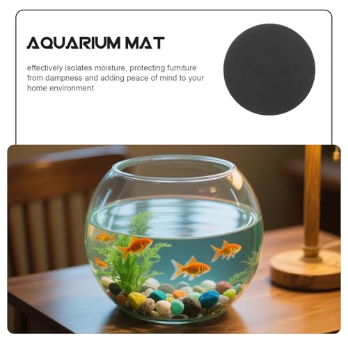 Abaodam Aquarium Nonslip Pad Fish Tank Cushioning Mat Enhanced Grip Insulation Mats for Tank Bottom and Easy Cleaning for Busy Fishkeepers - size: 25.00X25.00X1.00CM