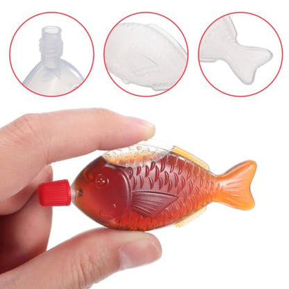 Abaodam Seasoning Containers 100PCS Bento Lunch Soy Sauce Case Container Vinegar Dispenser Bottles Plastic Condiment Bottles for Sushi Sashimi Salads Fish 8ml