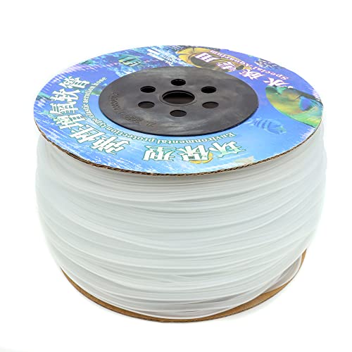 600 Feet Standard 3/16" Flexible Airline Tubing with Connectors for Aquariums, Terrariums and Hydroponics - size: 600Feet+80Connectors