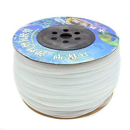 600 Feet Standard 3/16" Flexible Airline Tubing with Connectors for Aquariums, Terrariums and Hydroponics - size: 600Feet+80Connectors