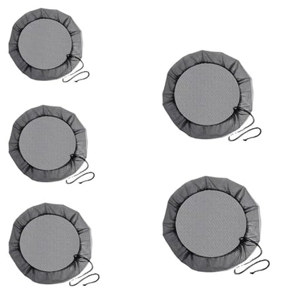 150cm/59in Mesh Cover for Rain Barrels, Rain Barrel Net Cover with Drawstring, for Round Rain Barrels, Outdoor Garden Water Collection Buckets Tank Protector, Black