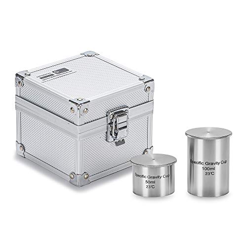 CGOLDENWALL Density Specific Gravity Cups 50cc/ml 100cc/ml Stainless steel