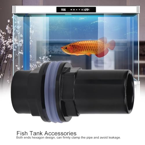 5Pcs PVC Aquarium Pipe Connectors Hexagonal Ends with Rubber Seal for Fish Tank Tubing Leak-Proof Air Pump Fittings(Inner Diameter 20mm) - size: Inner Diameter 20mm