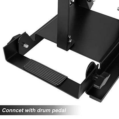 TENTOTEN Bass Drum Practice Pads, Folding Bass Pedal Practice Pad for Training - Real Feel High Density Rubber Rebound