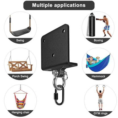 Kipika Heavy Bag Hanger Wall Mount Punching, Heavy Duty Boxing Bag Bracket for Home Gym Indoor Training, Adjustable & Rotatable Punching Bag Bracket for Boxing, Muay Thai - color: ‎E: 180° Swivel Beam Hanger