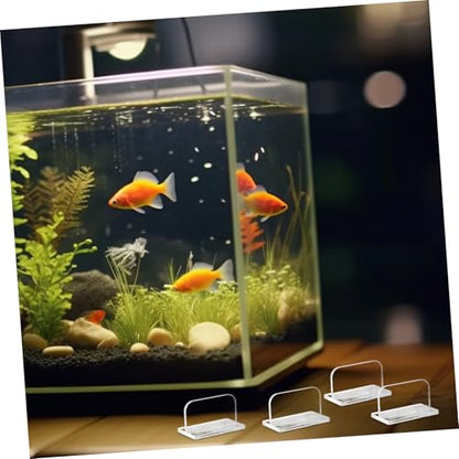 COLLBATH 4Pcs Aquarium Lid Handles Sturdy Acrylic Fish Tank Cover Parts with Easy Installation Double Sided Adhesive for Secure Grip Design for Fit Lids