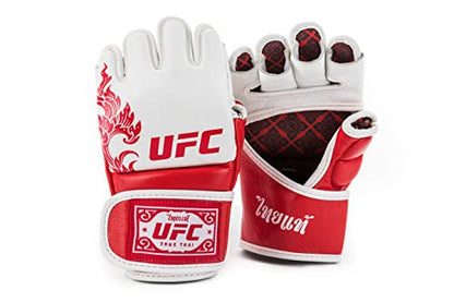 UFC True Thai MMA Grappling Gloves - color: White, size: Large