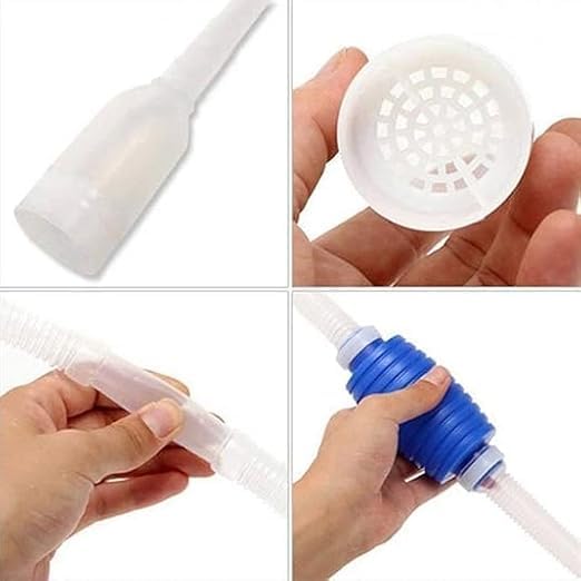 1pc Fish Tank Gravel Sand Cleaner with Nozzle Water Flow Controller - BPA Free