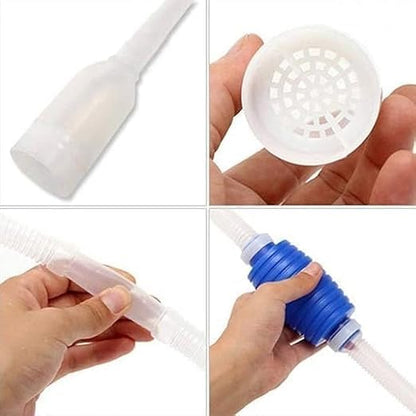 1pc Fish Tank Gravel Sand Cleaner with Nozzle Water Flow Controller - BPA Free