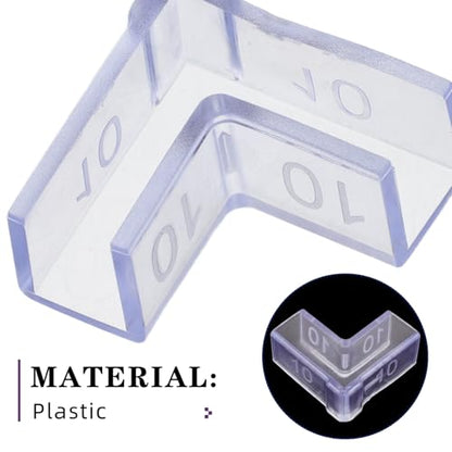 VALICLUD 25pcs Aquarium Corner Protectors 90 Degree L-Shaped Edge Guards for 10mm Thick Glass Fish Tank, Safety Furniture Corner Covers, Non-Adhesive Anti-Collision Tank Edge Protectors
