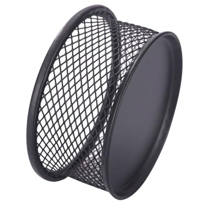 Alipis Mesh Paperclip Storage Container Lid Office Desk Organizer for Iron Paper Clips 1-Piece Multi-Purpose Holder for School and Office Supplies