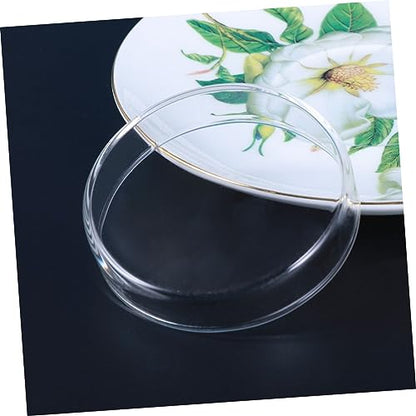 Toyvian 1pc Glass Shrimp Dish Glass Aquarium Feeding Bowl for Ornamental Shrimp and Small Fish Multipurpose Design for Aquatic Pets and Reptiles