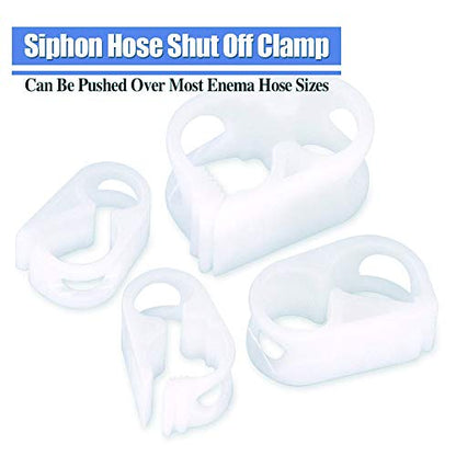 Plastic Tube Tubing Clamps, 1/4"-1/2" Tube OD Shut Off Hose Clamp Water Flow Control Tube Clip Pipe for Beer Bottle and Infusion Bottle for (Pack of 2) - size: Mid-1/4“-1/2”