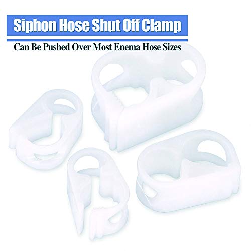 Plastic Clamps, 1/8"-5/32" Tube OD Shut Off Hose Clamp Water Flow Control Tube Clip Pipe for Beer and Infusion Bottles (Pack of 2) - size: Mini-1/8“-5/32”